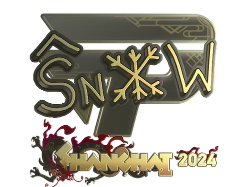 Sticker | snow (Gold) | Shanghai 2024