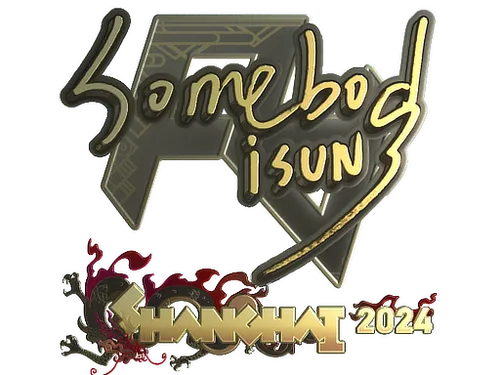 Sticker | somebody (Gold) | Shanghai 2024