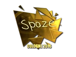 Sticker | spaze (Gold) | Cologne 2016