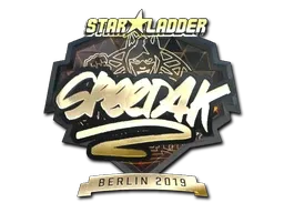 Sticker | speed4k (Gold) | Berlin 2019