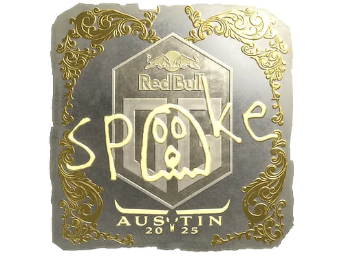 Sticker | spooke (Gold) | Austin 2025