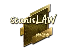 Sticker | stanislaw (Gold) | Boston 2018