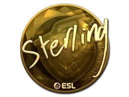 Sticker | sterling (Gold) | Katowice 2019