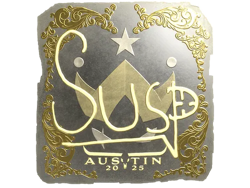 Sticker | susp (Gold) | Austin 2025