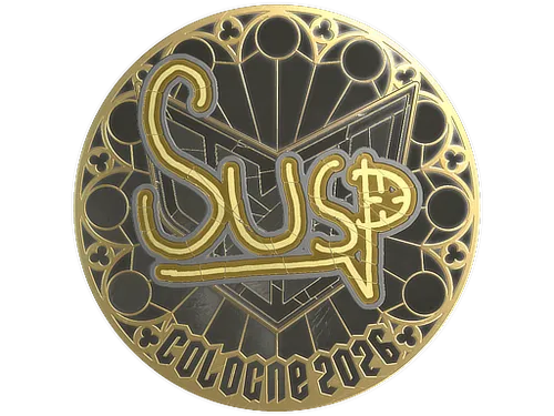 Sticker | susp (Gold) | Cologne 2026