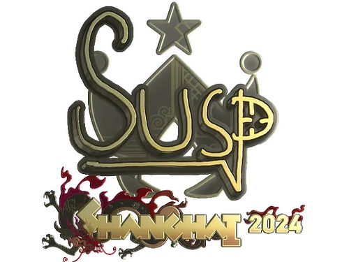 Sticker | susp (Gold) | Shanghai 2024