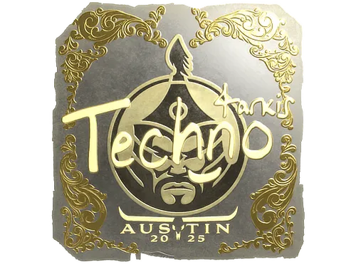 Sticker | Techno4K (Gold) | Austin 2025