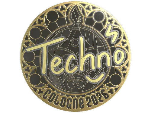 Sticker | Techno4K (Gold) | Cologne 2026