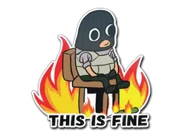 Sticker | This Is Fine (T)