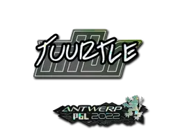 Sticker | Tuurtle (Glitter) | Antwerp 2022