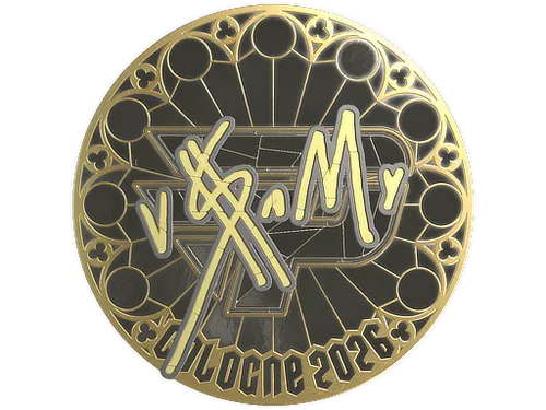 Sticker | v$m (Gold) | Cologne 2026