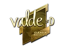 Sticker | v4lde (Gold) | Boston 2018