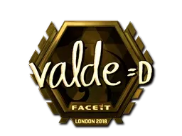 Sticker | v4lde (Gold) | London 2018