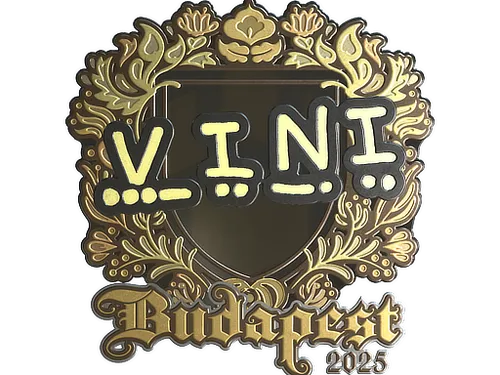 Sticker | VINI (Gold) | Budapest 2025