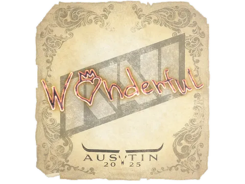Sticker | w0nderful | Austin 2025