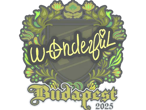 Sticker | w0nderful | Budapest 2025
