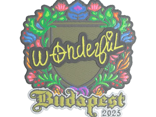 Sticker | w0nderful (Embroidered) | Budapest 2025