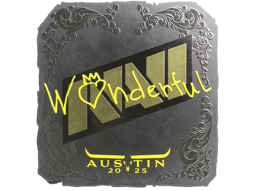 Sticker | w0nderful (Foil) | Austin 2025