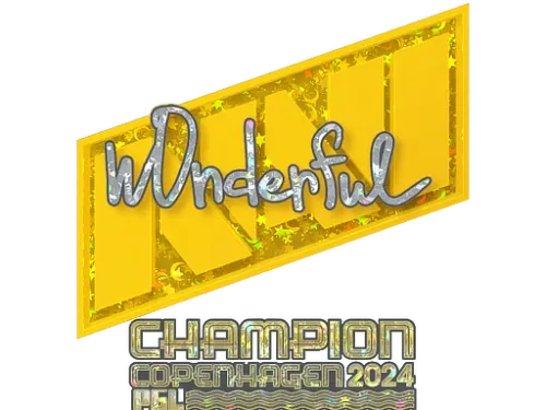 Sticker | w0nderful (Glitter, Champion) | Copenhagen 2024