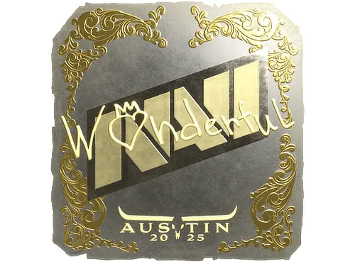 Sticker | w0nderful (Gold) | Austin 2025