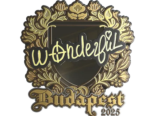 Sticker | w0nderful (Gold) | Budapest 2025
