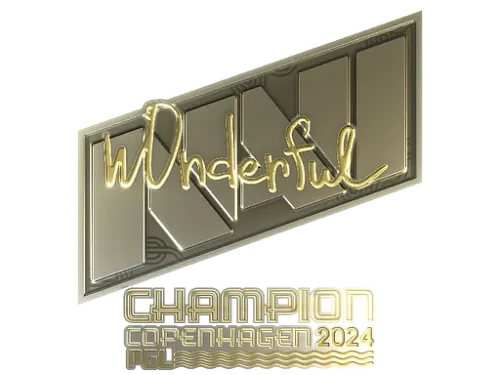 Sticker | w0nderful (Gold, Champion) | Copenhagen 2024