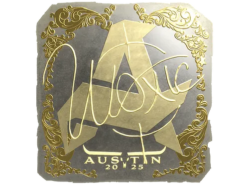 Sticker | woxic (Gold) | Austin 2025
