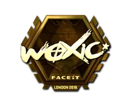 Sticker | woxic (Gold) | London 2018