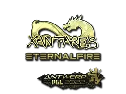 Sticker | XANTARES (Gold) | Antwerp 2022