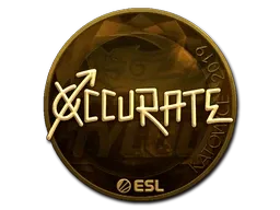 Sticker | xccurate (Gold) | Katowice 2019