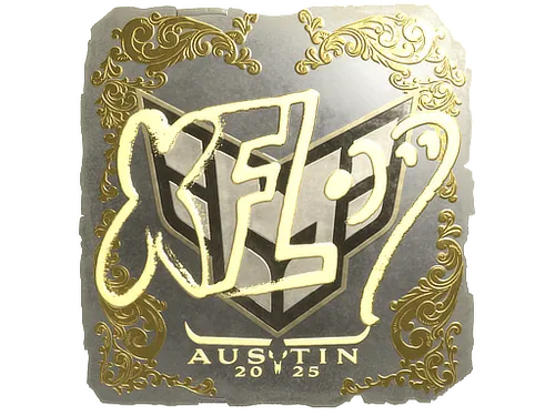 Sticker | xfl0ud (Gold) | Austin 2025