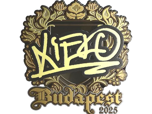 Sticker | xiELO (Gold) | Budapest 2025