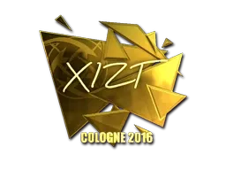 Sticker | Xizt (Gold) | Cologne 2016