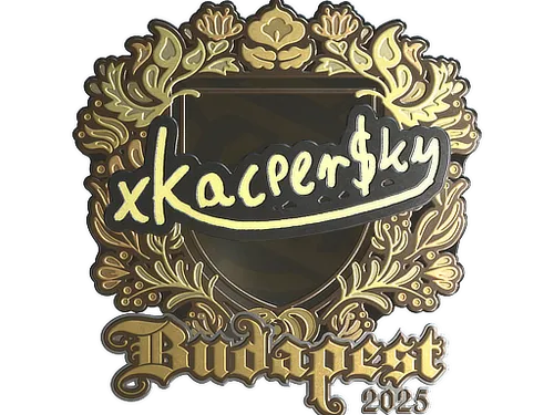 Sticker | xKacpersky (Gold) | Budapest 2025