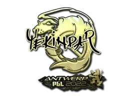 Sticker | YEKINDAR (Gold) | Antwerp 2022