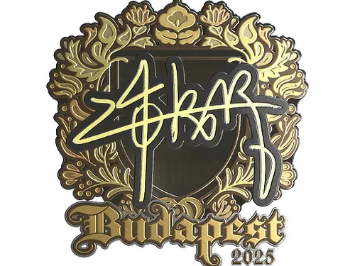 Sticker | z4KR (Gold) | Budapest 2025