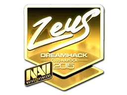 Sticker | Zeus (Gold) | Cluj-Napoca 2015