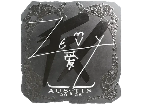 Sticker | zevy (Foil) | Austin 2025