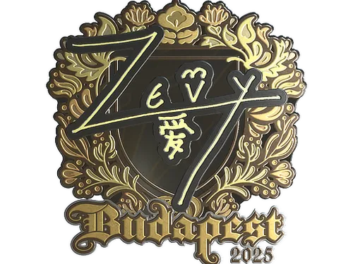Sticker | zevy (Gold) | Budapest 2025