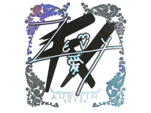 Sticker | zevy (Holo) | Austin 2025