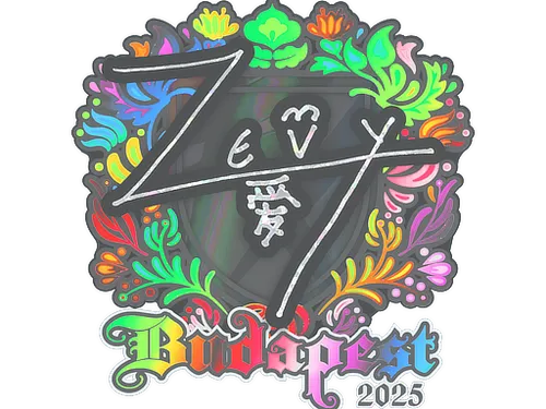 Sticker | zevy (Holo) | Budapest 2025