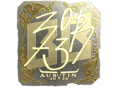 Sticker | zorte (Gold) | Austin 2025