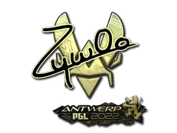 Sticker | ZywOo (Gold) | Antwerp 2022