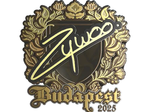 Sticker | ZywOo (Gold) | Budapest 2025