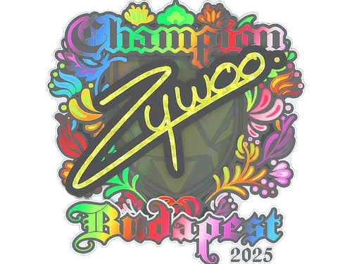 Sticker | ZywOo (Holo, Champion) | Budapest 2025