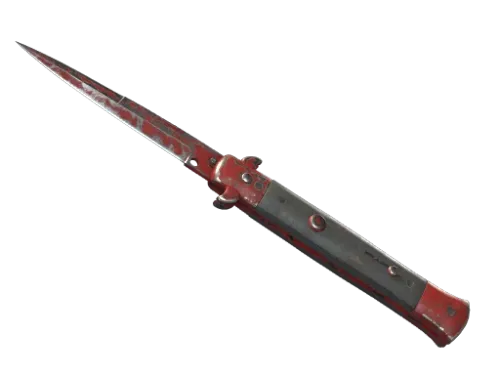 ★ Stiletto Knife | Crimson Web (Battle-Scarred)