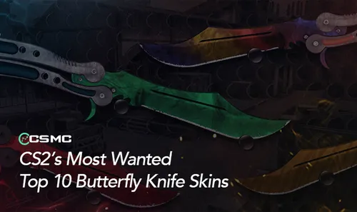 Topp 10 Butterfly Knife Skins i CS2
