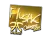 Sticker | flusha (Gold) | Cologne 2015