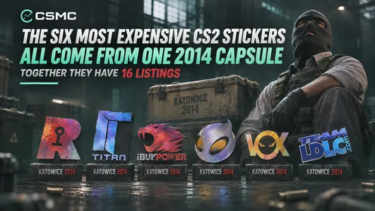The Six Most Expensive CS2 Stickers All Come From One 2014 Capsule.