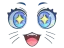 Sticker | Kawaii Eyes (Glitter)